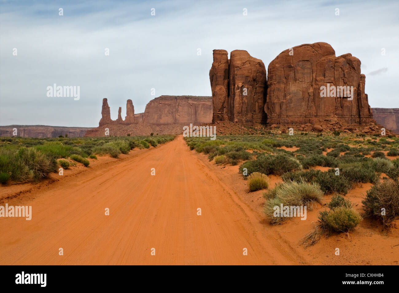 Il Monument Valley, Utah, Stati Uniti d'America Foto Stock