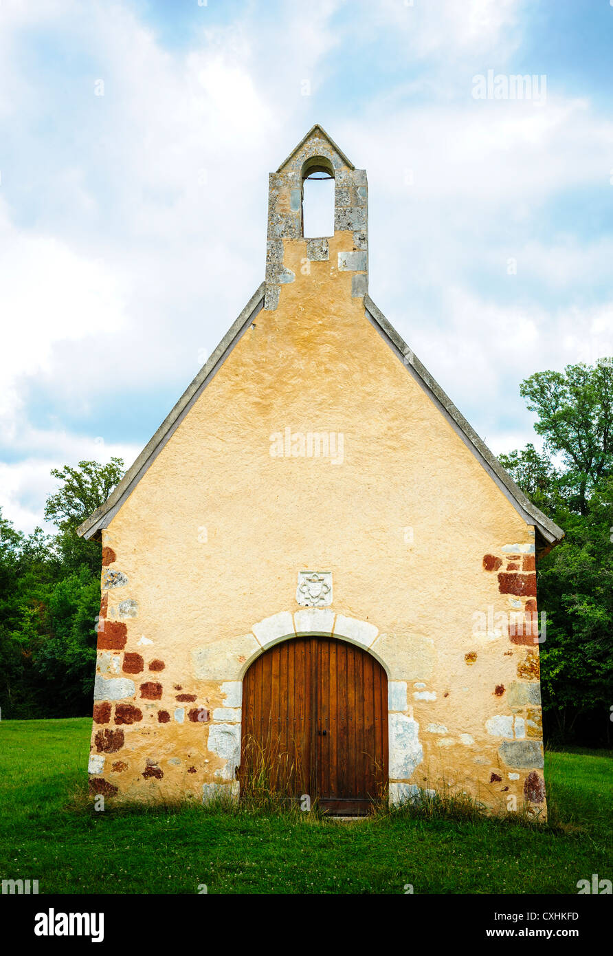 Il sedicesimo secolo Chapelle Saint Sulpice, Indre, Brenne parco nazionale, Francia Foto Stock