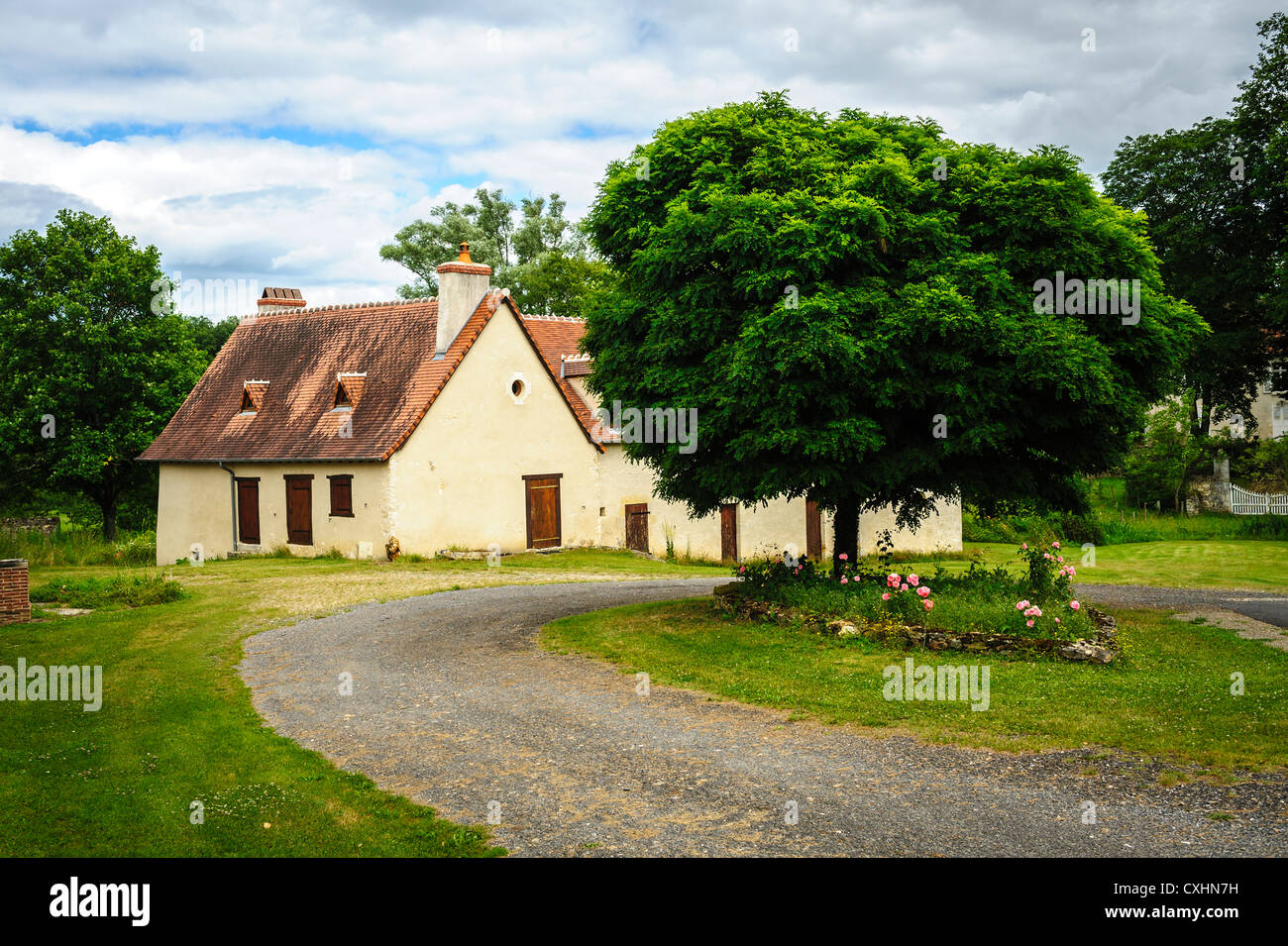 Il piccolo villaggio di Jovard, Indre, Francia Foto Stock