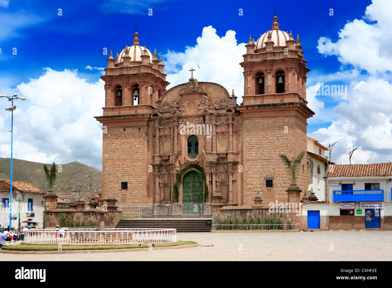 San Sebastian chiesa (1664), Cuzco, Perù Foto Stock