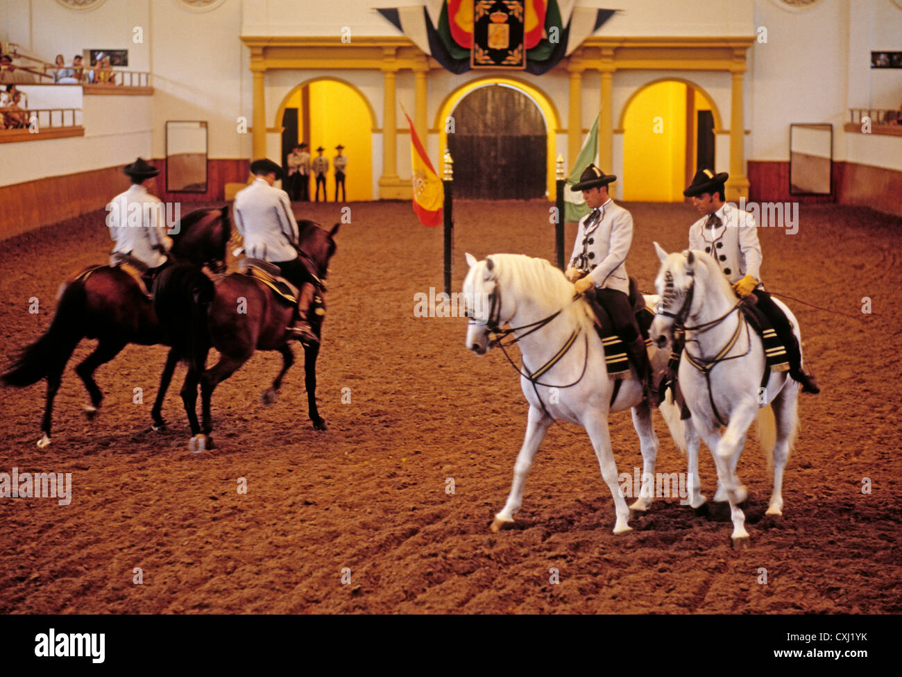 La Scuola Reale di Arte Equestre Jerez Cadice Andalusia Spagna Real Escuela arte ecuestre jerez de la frontera cadiz andaluica españa Foto Stock