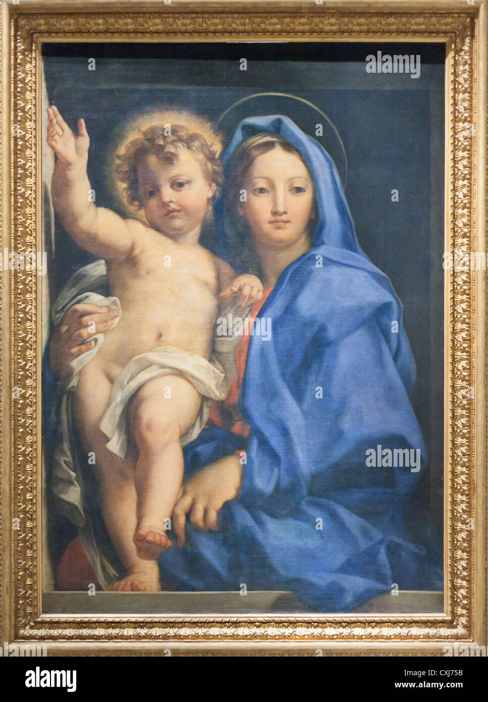 Madonna con il bambino di Carlo Maratti Foto Stock