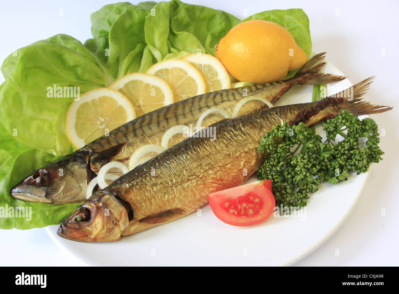 pesce affumicato Foto Stock