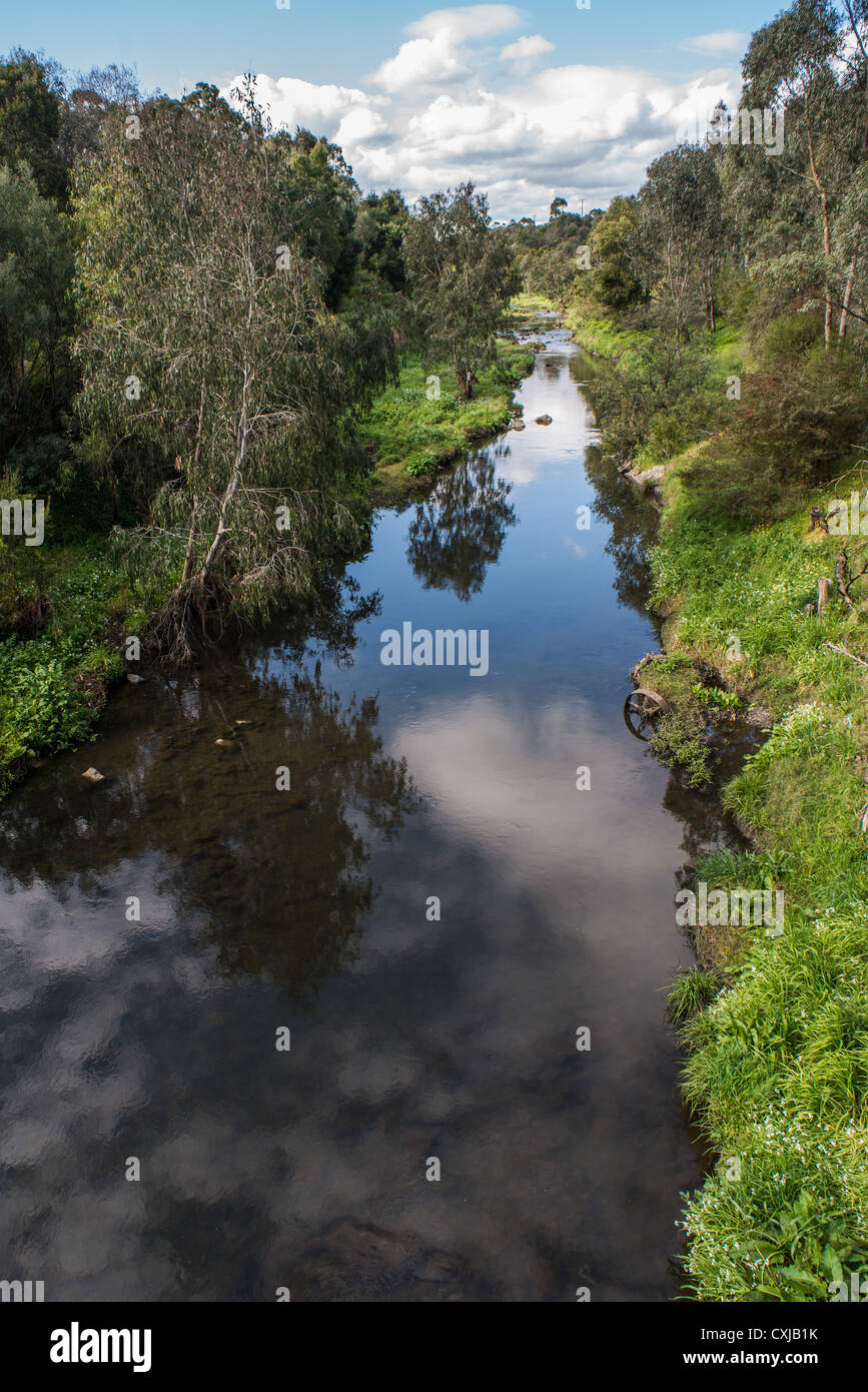 Fiume Yarra di Melbourne Foto Stock