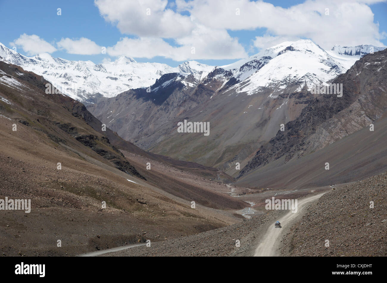 Paesaggio vicino patseo, manali-leh autostrada, lahaul e spiti, Himachal Pradesh, India Foto Stock