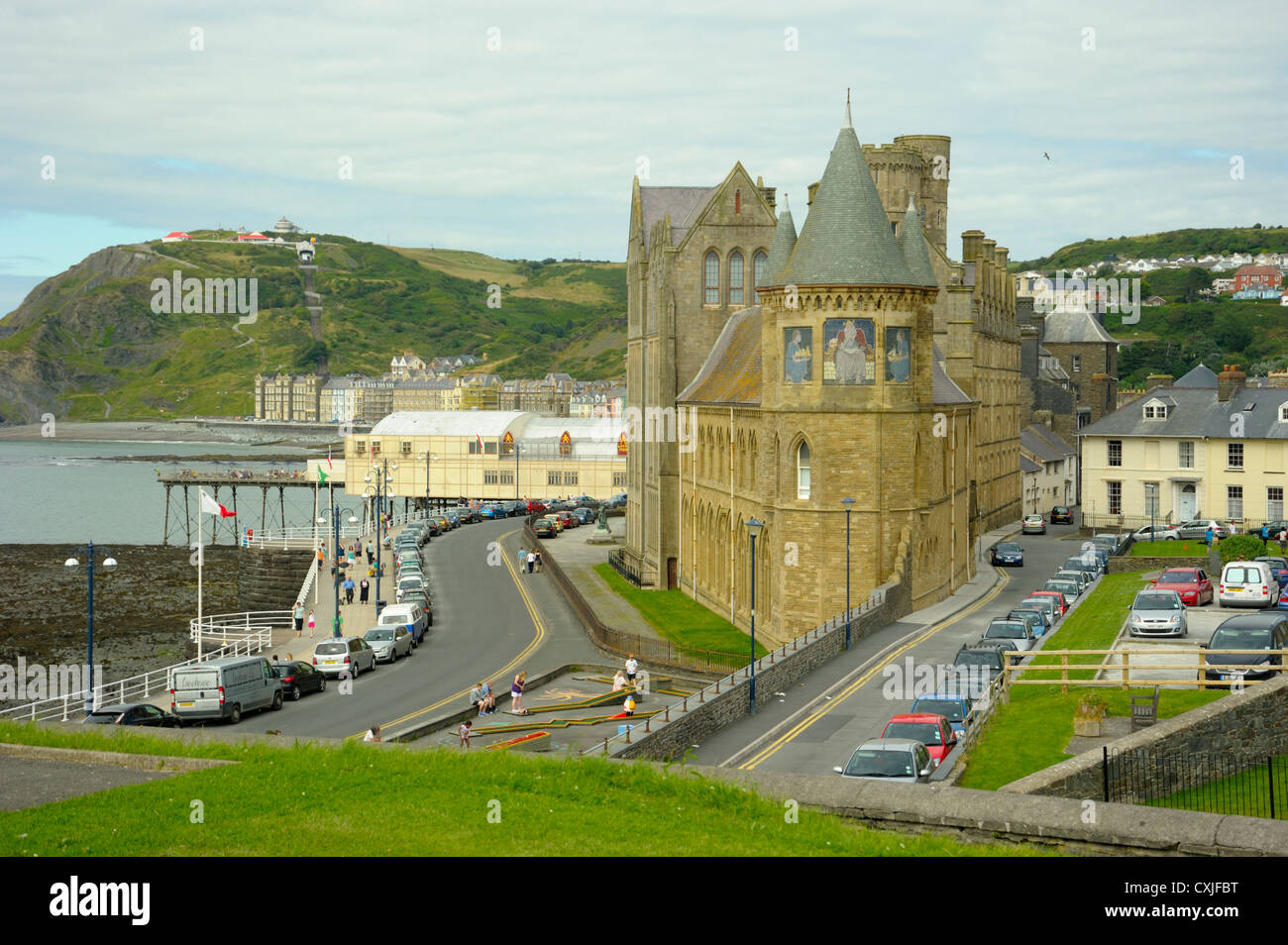 Aberystwyth University College vecchio, South Tower Foto Stock