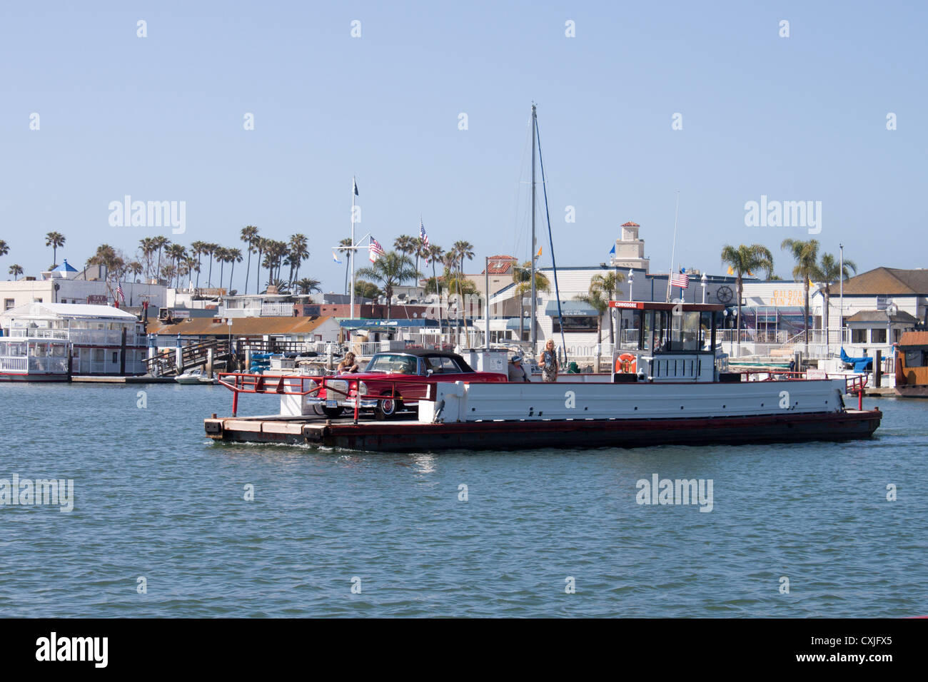 Balboa Island Ferry, Balboa, Newport Beach in California Foto Stock