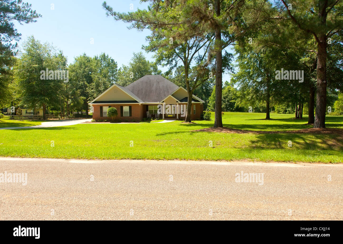 Paese casa coloniale in Florida rurale. Foto Stock