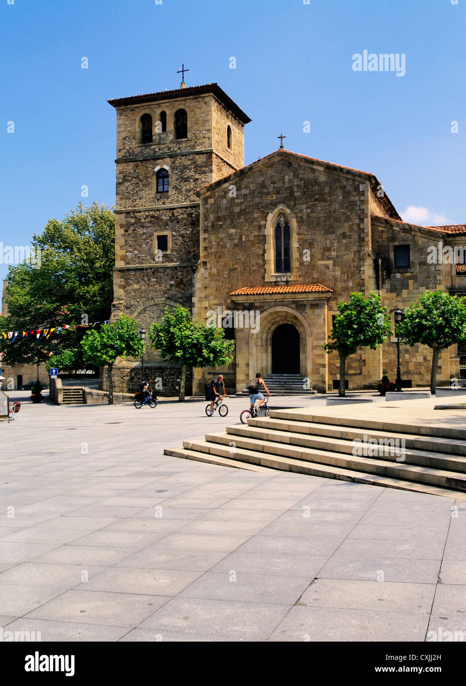San Nicolas de Bari Chiesa, Aviles, Spagna Foto Stock