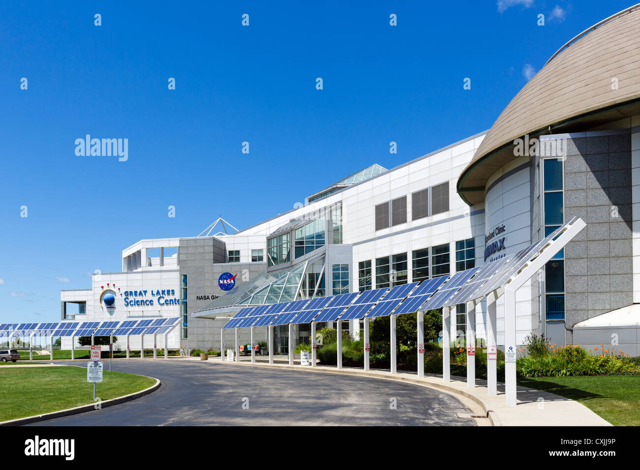 La Great Lakes Science Center North Coast Harbor, Cleveland, Ohio, Stati Uniti d'America Foto Stock