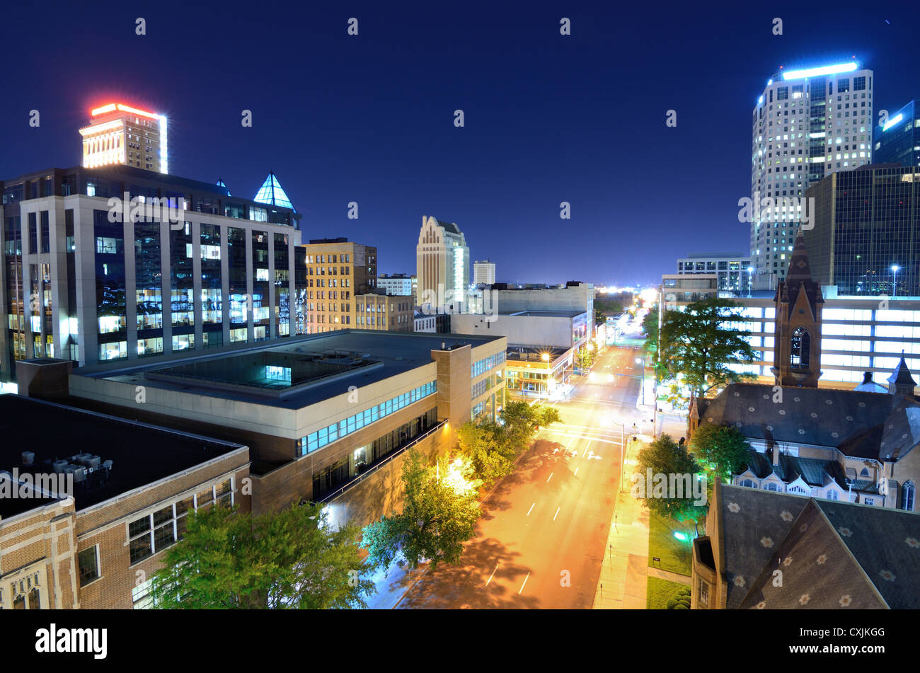 Il centro di Birmingham, Alabama, Stati Uniti d'America. Foto Stock