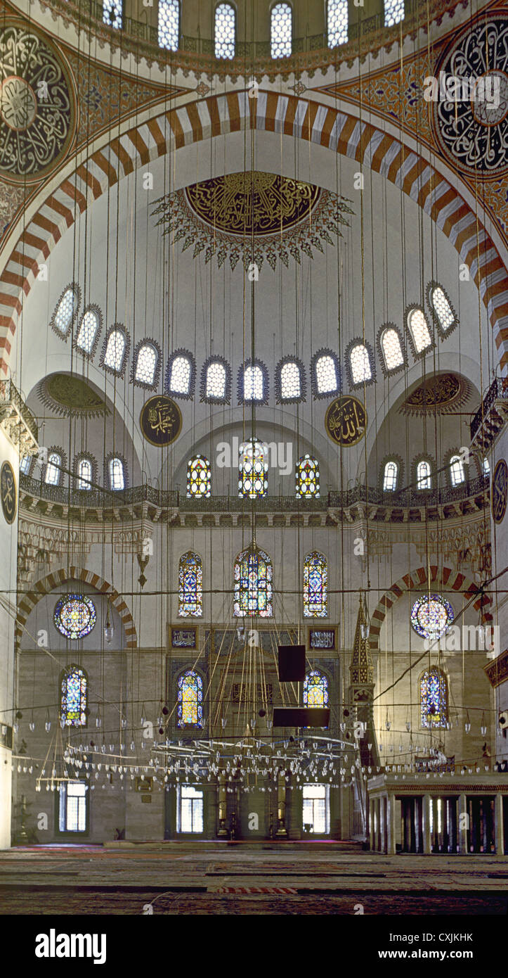 All'interno del Süleymaniye Camii, Istanbul, Turchia 690224 110 Foto Stock