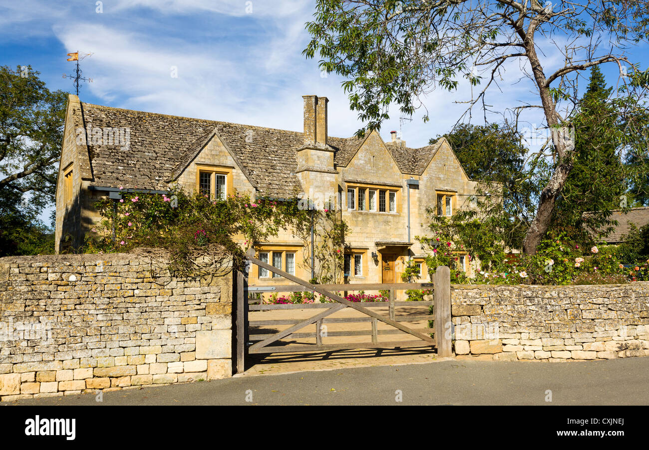 Incantevole vecchio cotswold stone house in Chipping Campden in Cotswolds Inghilterra Foto Stock