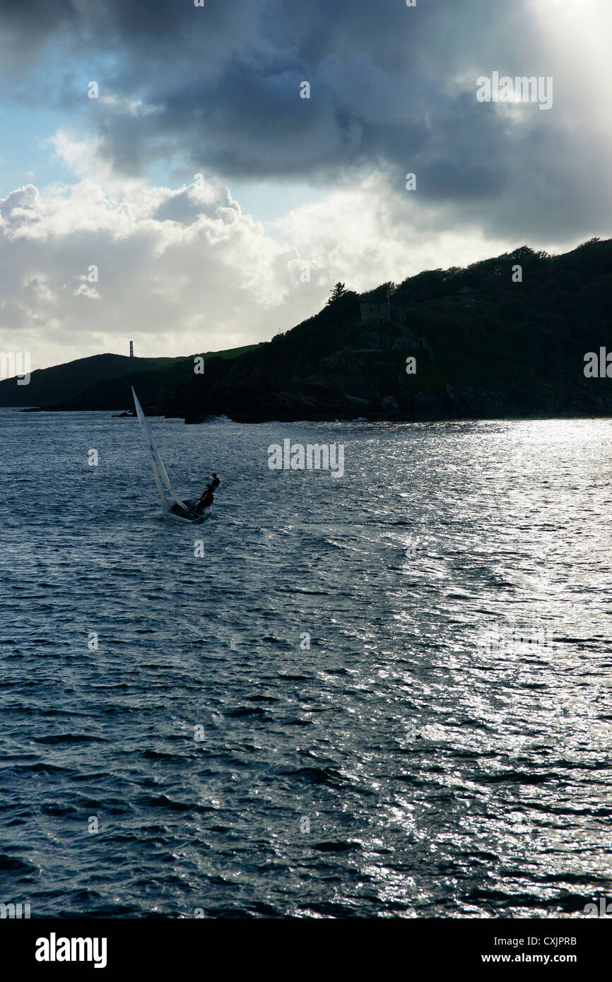 La bellissima Cornovaglia città di Fowey, REGNO UNITO Foto Stock