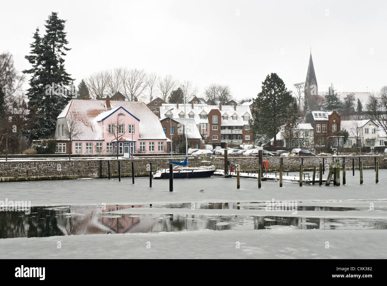 Eckernfoerde Borby district Foto Stock