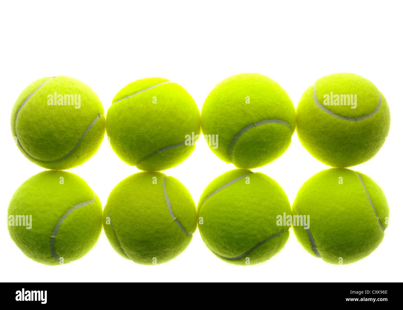 palle da tennis Foto Stock