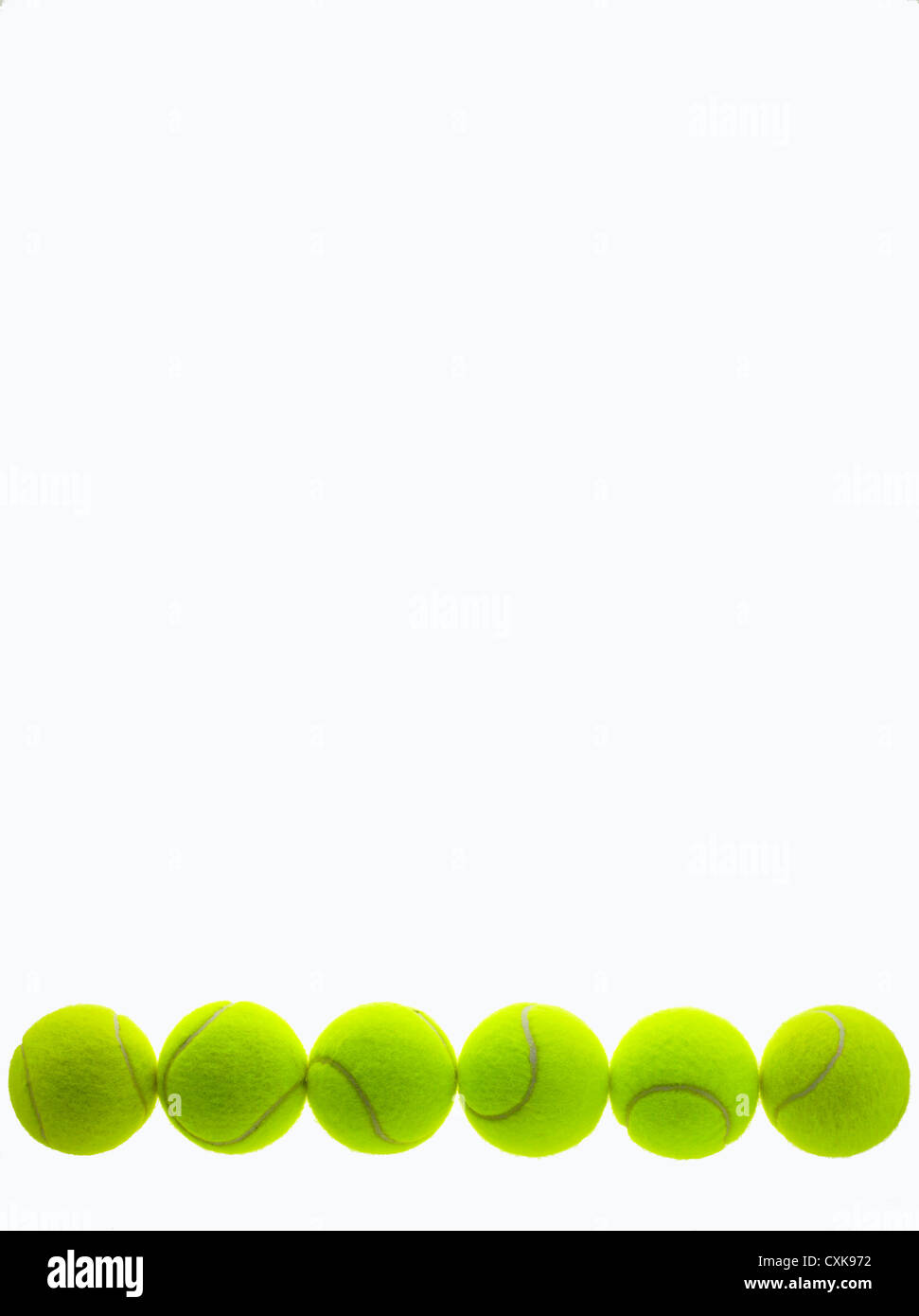 palle da tennis Foto Stock