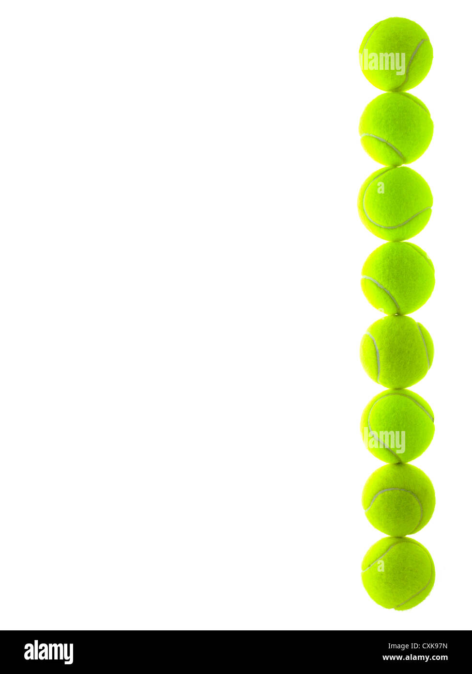 palle da tennis Foto Stock