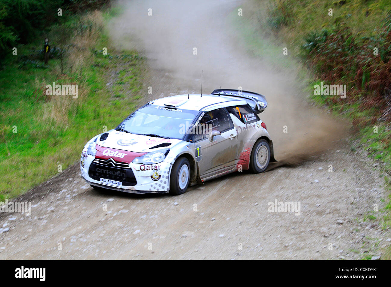 WRC 2012, Galles, Al-Attiyah Foto Stock