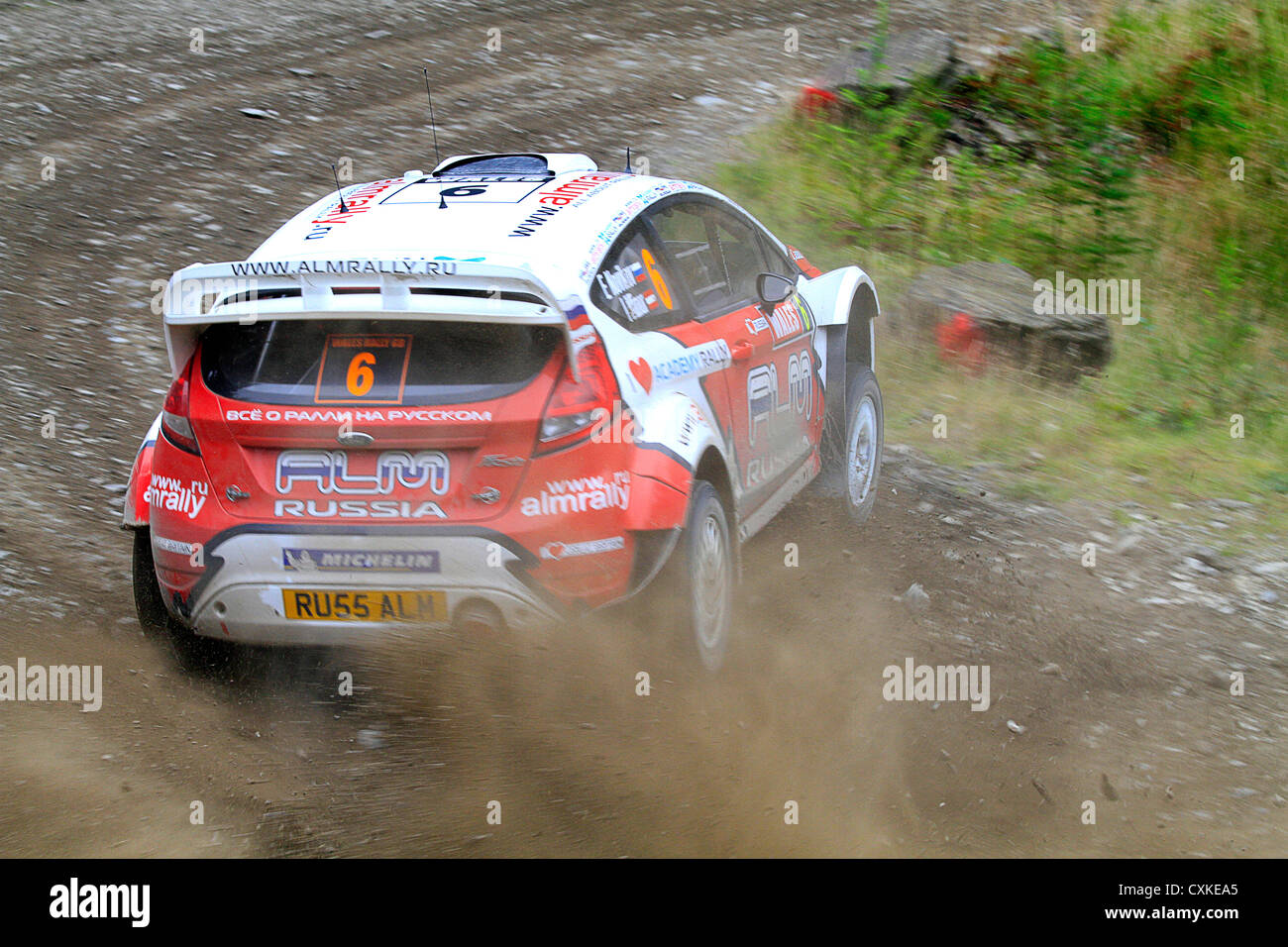 WRC 2012, Galles e Novikov Foto Stock