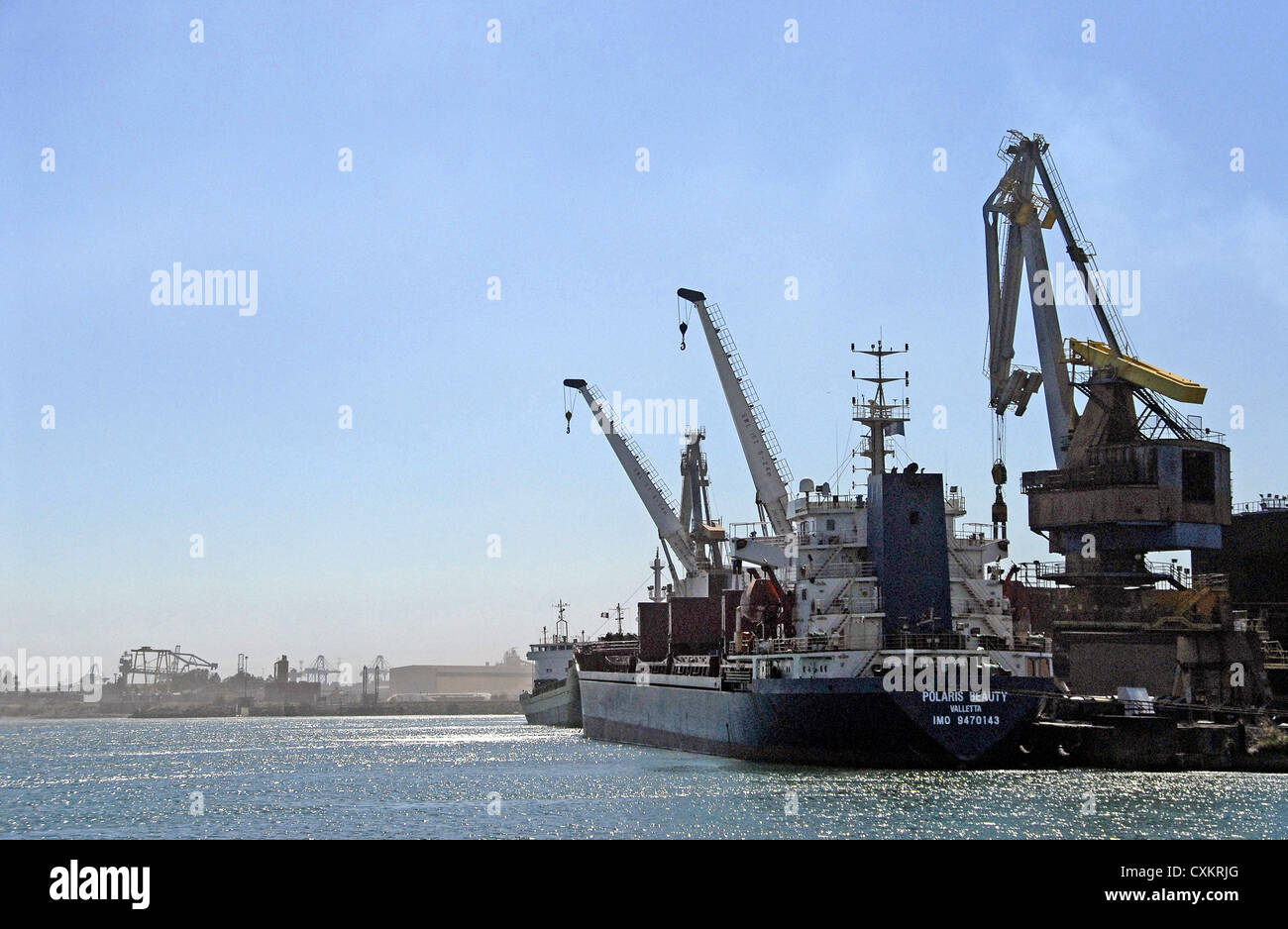 Polaris Beauty cargo secco portarinfuse in porto Fos sur Mer, Bouches du Rhone ,Francia Europa Foto Stock