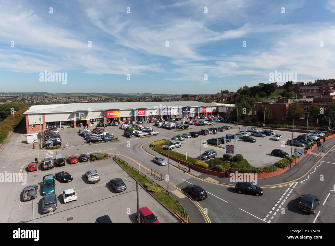 Heanor Retail Park Foto Stock