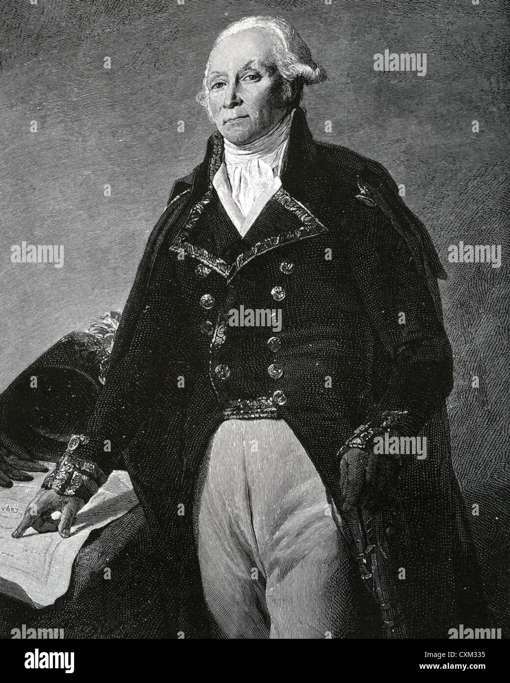 FRANCOIS CHRISTOPHE de KELLERMAN (1735-1820) Maresciallo di Francia che era Napoleone miltary più anziano comandante Foto Stock