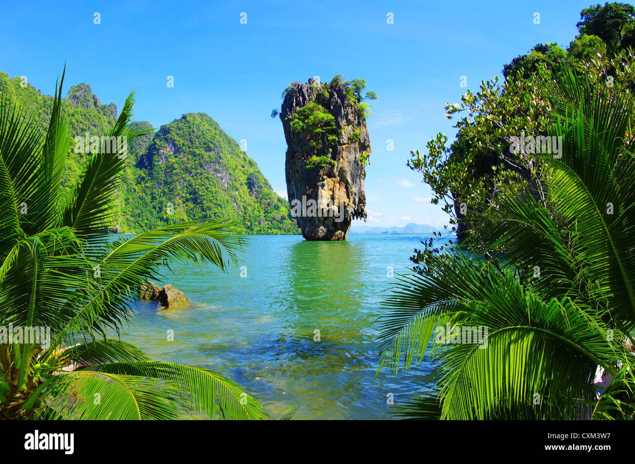 Isola di James Bond, Phang Nga, Thailandia Foto Stock