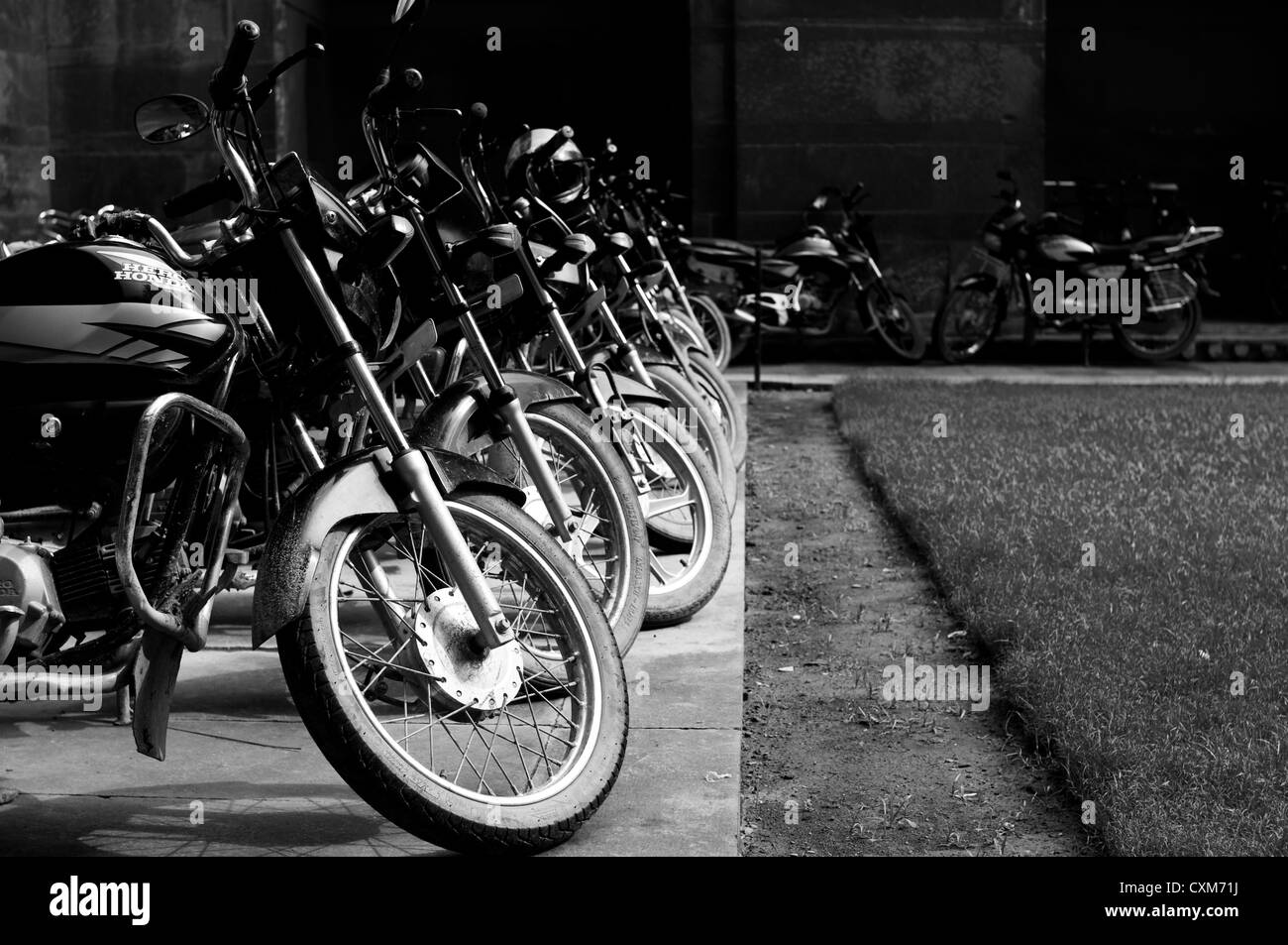 Moto a Agra Fort Foto Stock