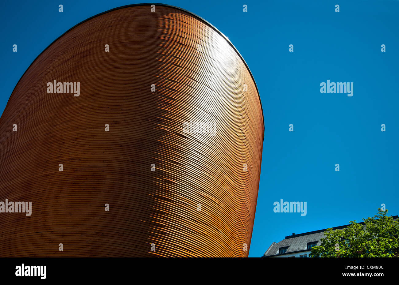 Kamppi Cappella del silenzio in Piazza Narinkka, Kamppi district Narinkkatori, Helsinki, Finlandia Foto Stock