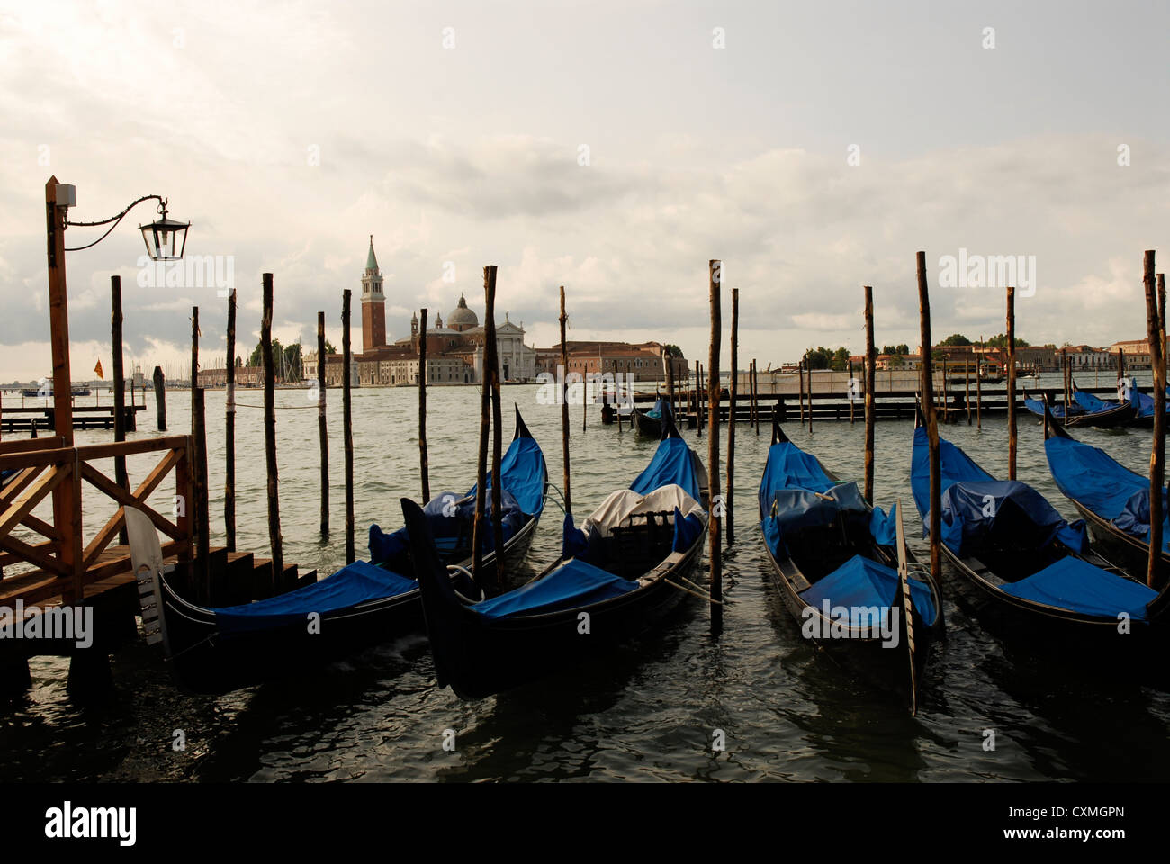 Vedute di Venezia, Piazza San Marco e i canali e vicoli. Foto Stock