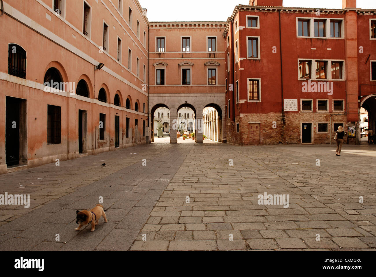 Vedute di Venezia, Piazza San Marco e i canali e vicoli. Foto Stock