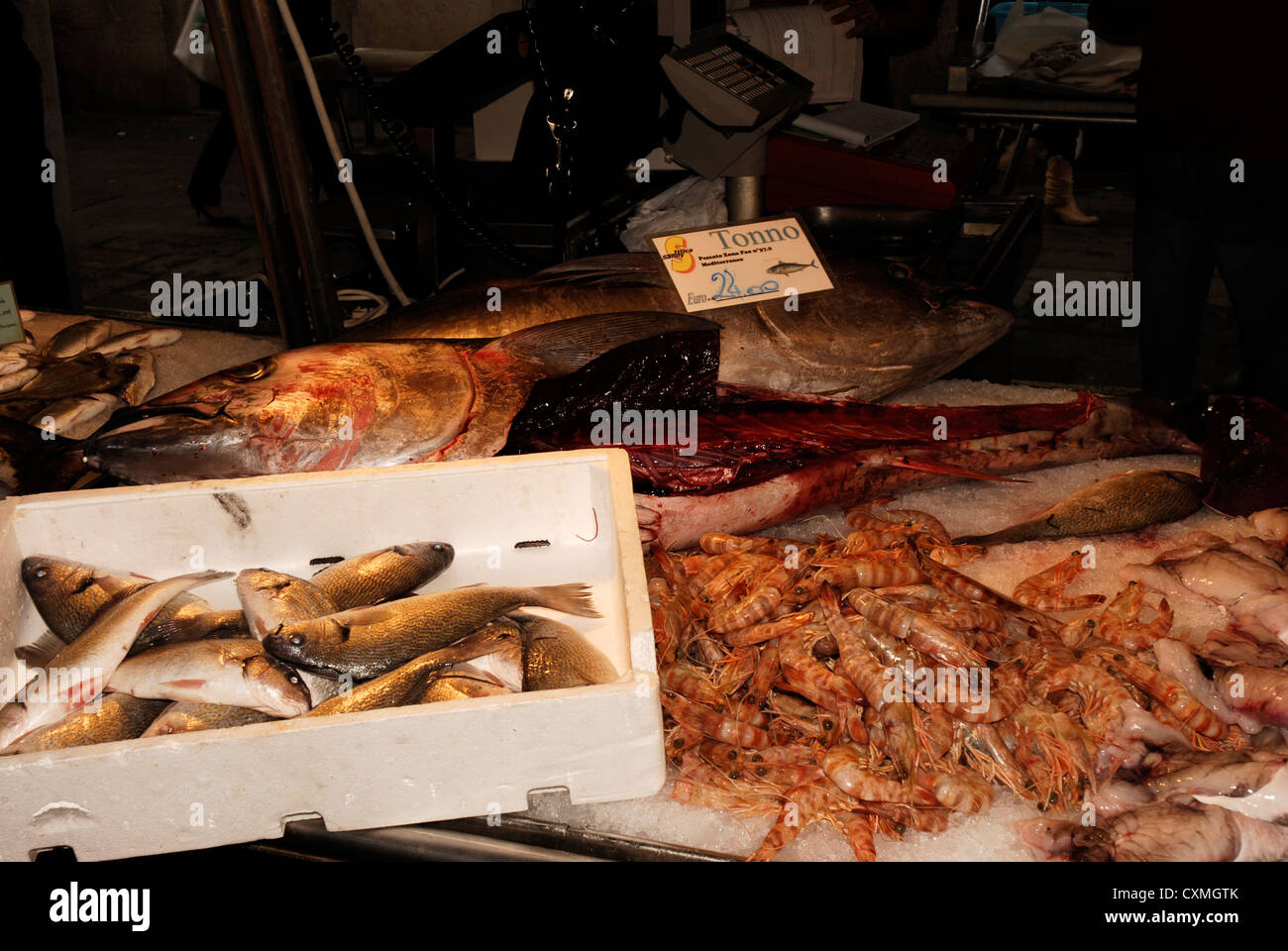 Vedute di Venezia, Piazza San Marco e i canali e vicoli. Foto Stock