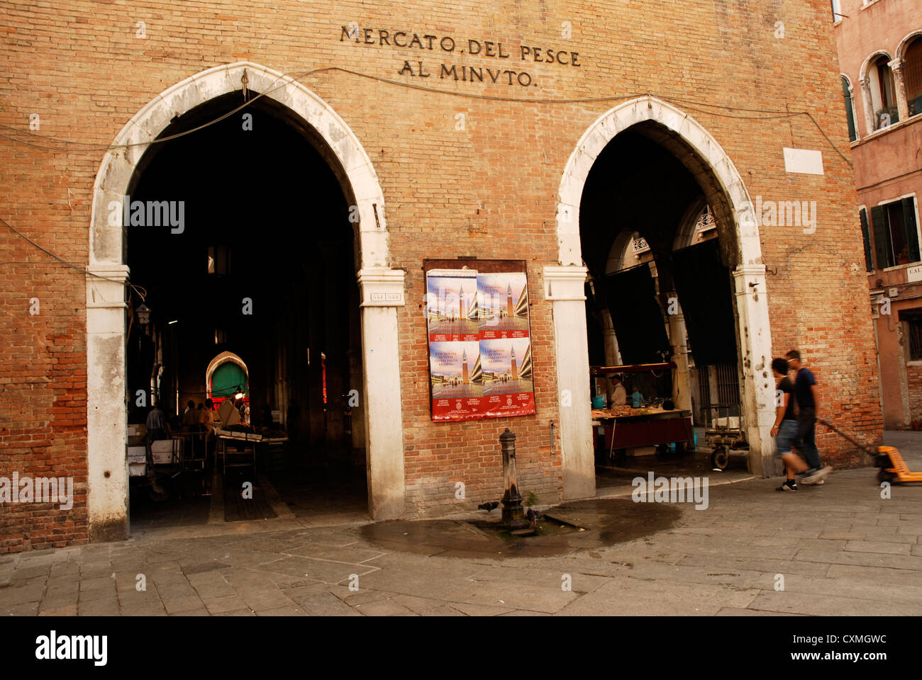 Vedute di Venezia, Piazza San Marco e i canali e vicoli. Foto Stock