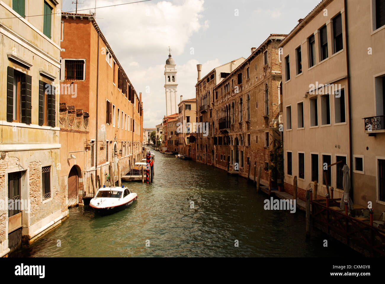 Vedute di Venezia, Piazza San Marco e i canali e vicoli. Foto Stock
