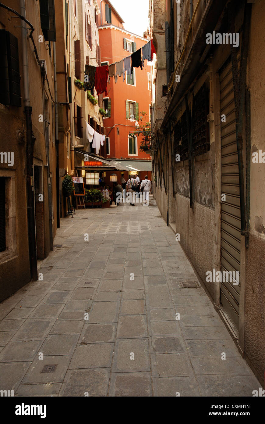 Vedute di Venezia, Piazza San Marco e i canali e vicoli. Foto Stock