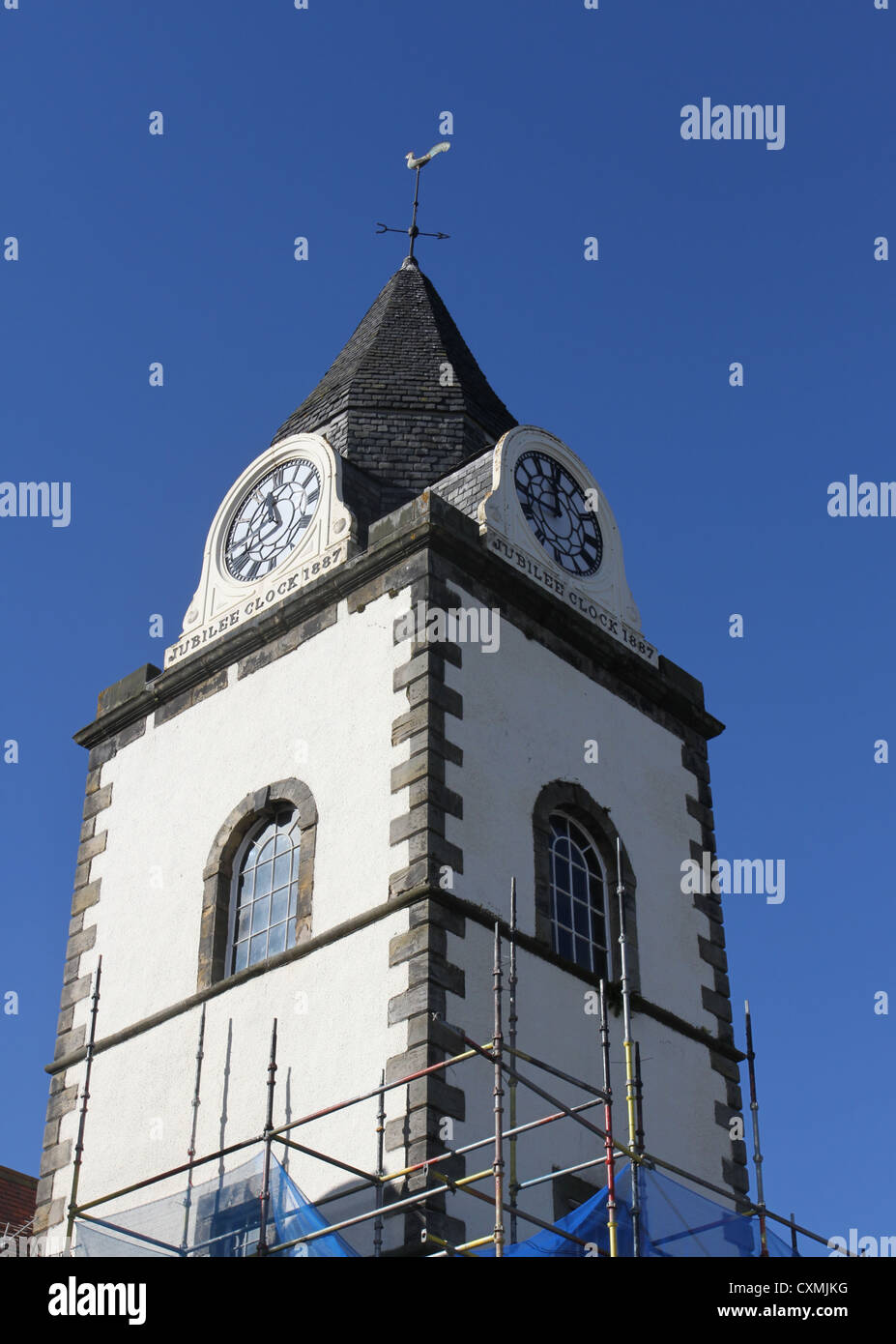 Giubileo clock tower south queensferry scozia ottobre 2012 Foto Stock