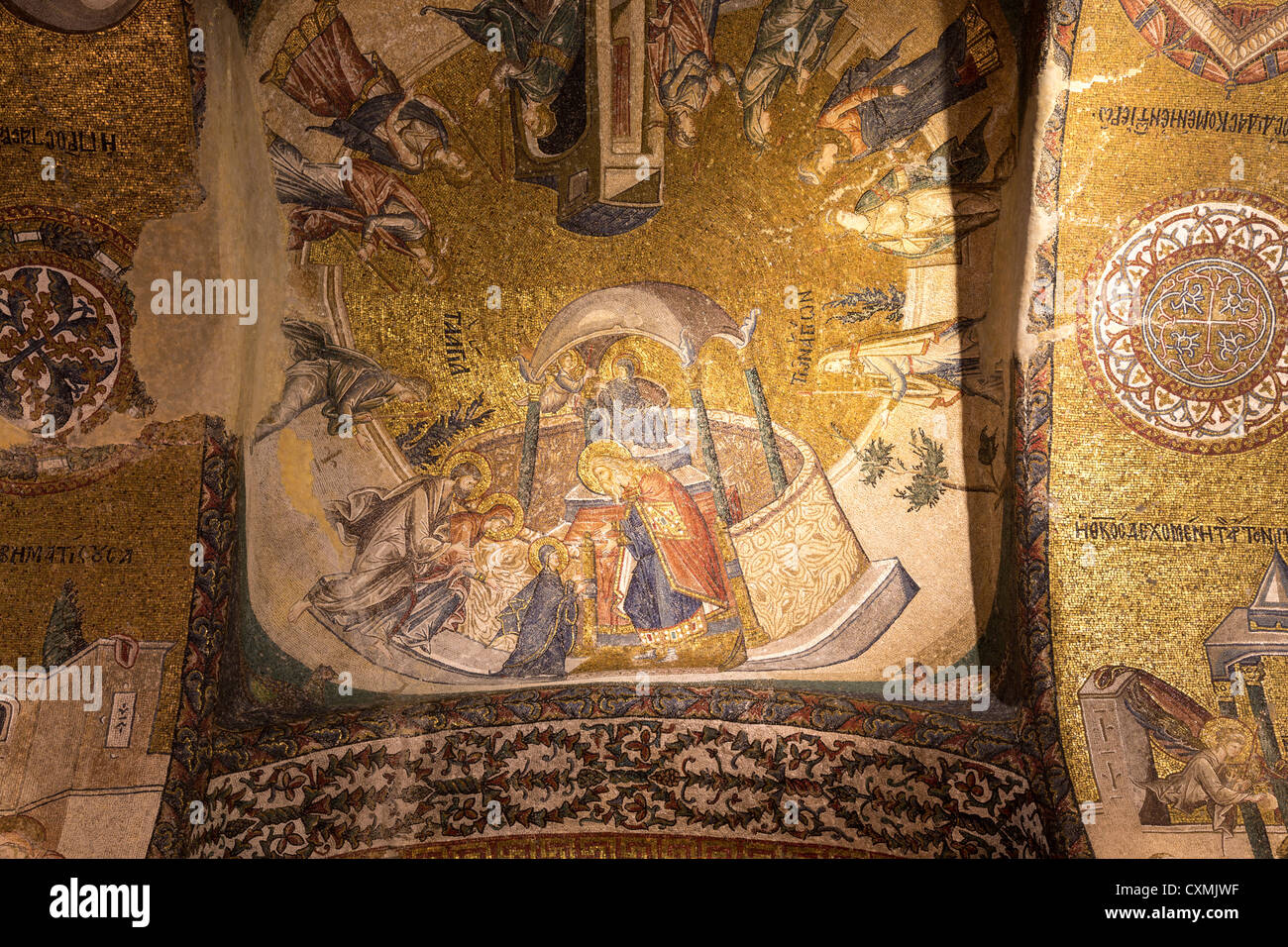 La Chiesa del Santissimo Salvatore in Chora, Kariye Jami, Istanbul, Turchia Foto Stock