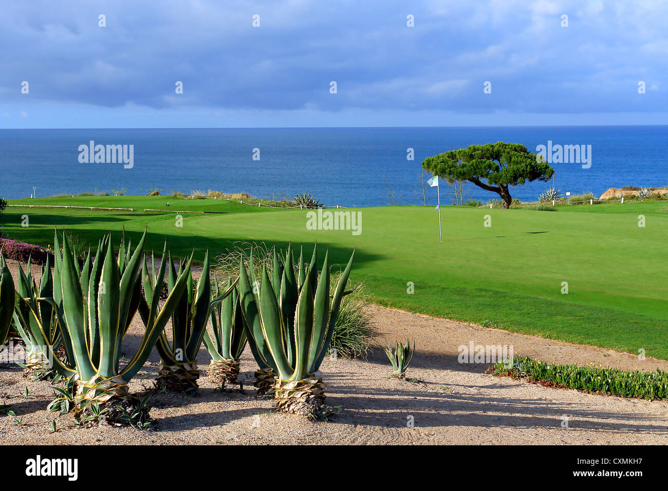 Algarve golf scenario costiero Foto Stock