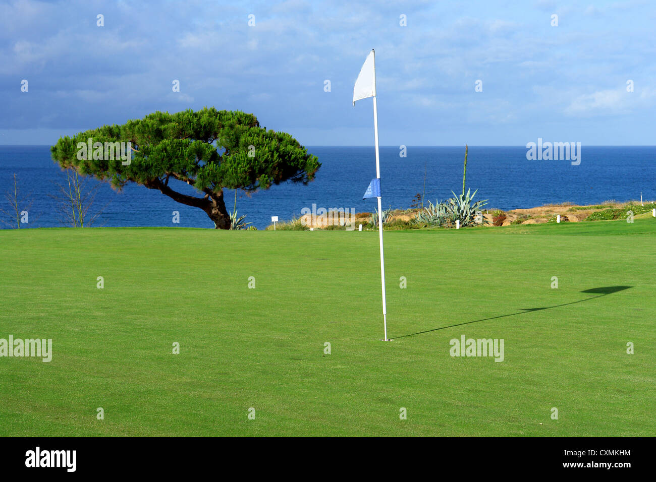 Algarve golf scenario costiero, Portogallo Foto Stock