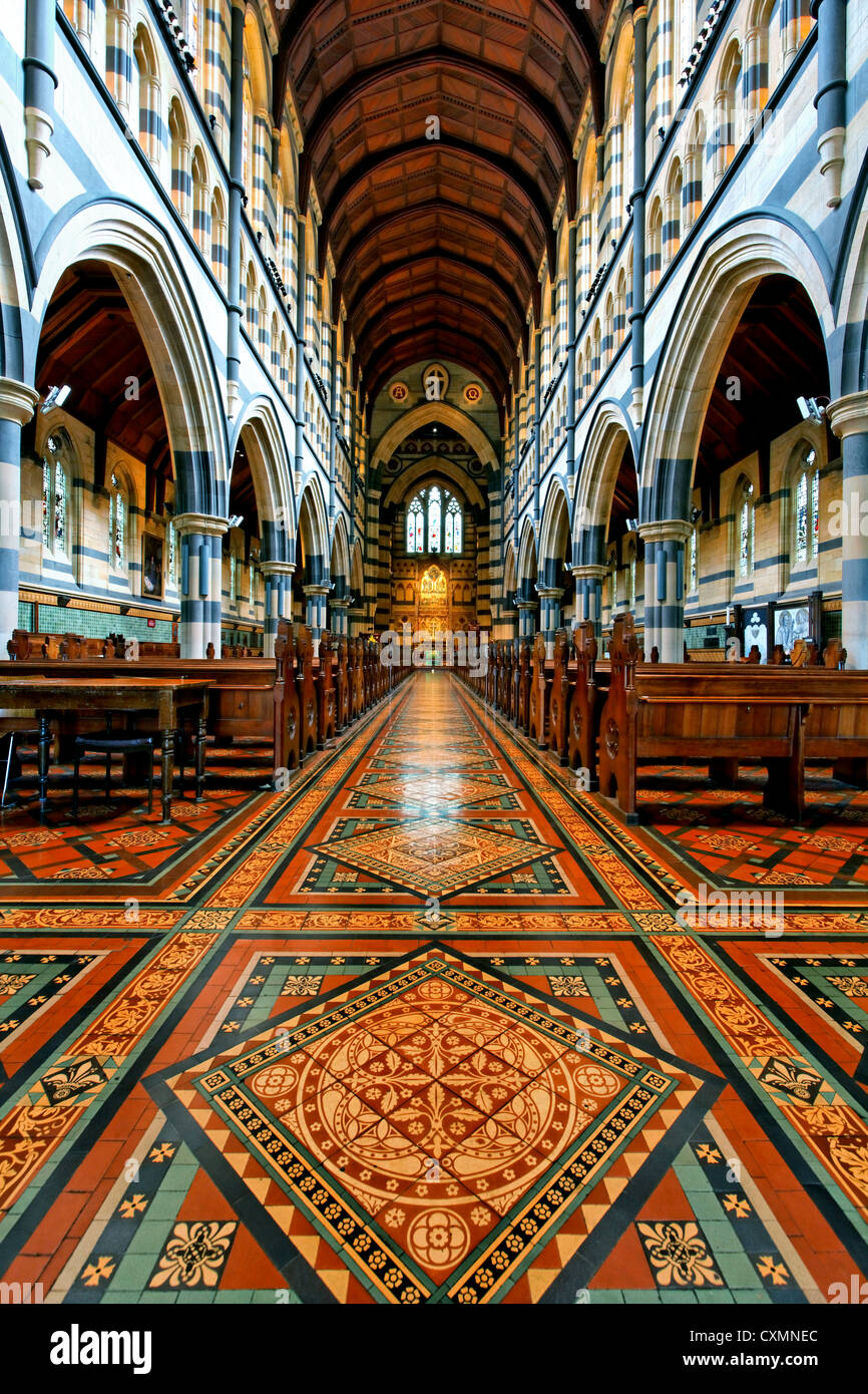 Interno del San Paolo Cattedrale Anglicana | Melbourne Foto Stock