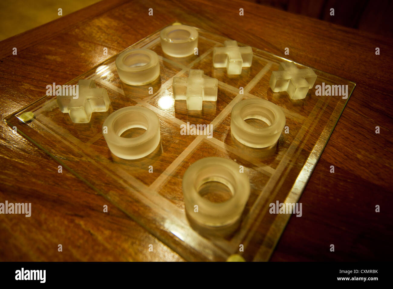 Tris gioco, scacchiera, Islanda Foto Stock