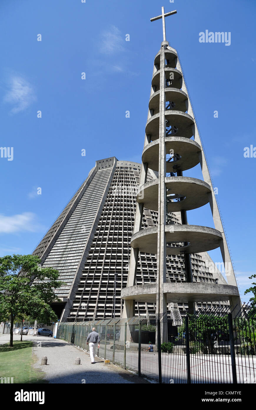 Rio de Janeiro, Brasile, Sud America, Catedral Metropolitana de Sao Sebastiano Foto Stock