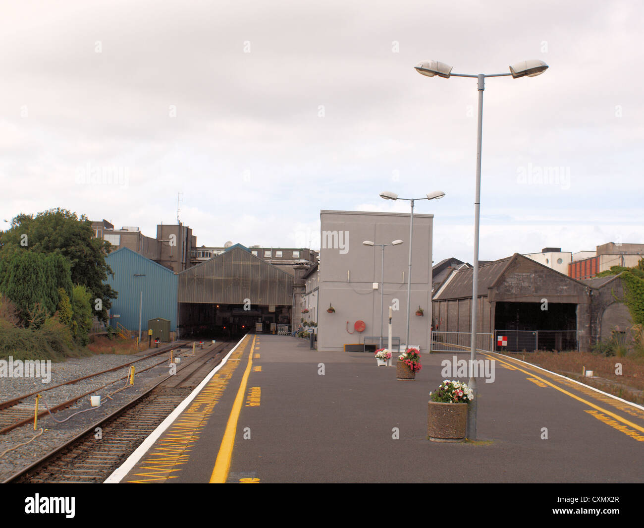 (Larnrod Eireann) Irish-rotaie, Galway stazione ferroviaria in Irlanda dell'Ovest. Foto Stock
