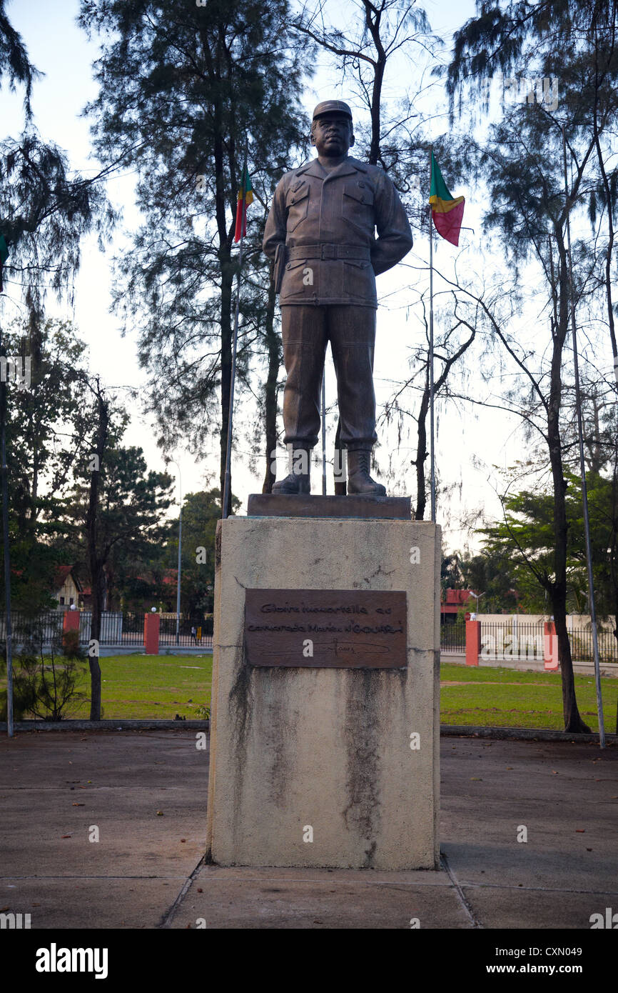 Statua di Marien Ngouabi, Brazzaville, Repubblica del Congo, Africa Foto Stock
