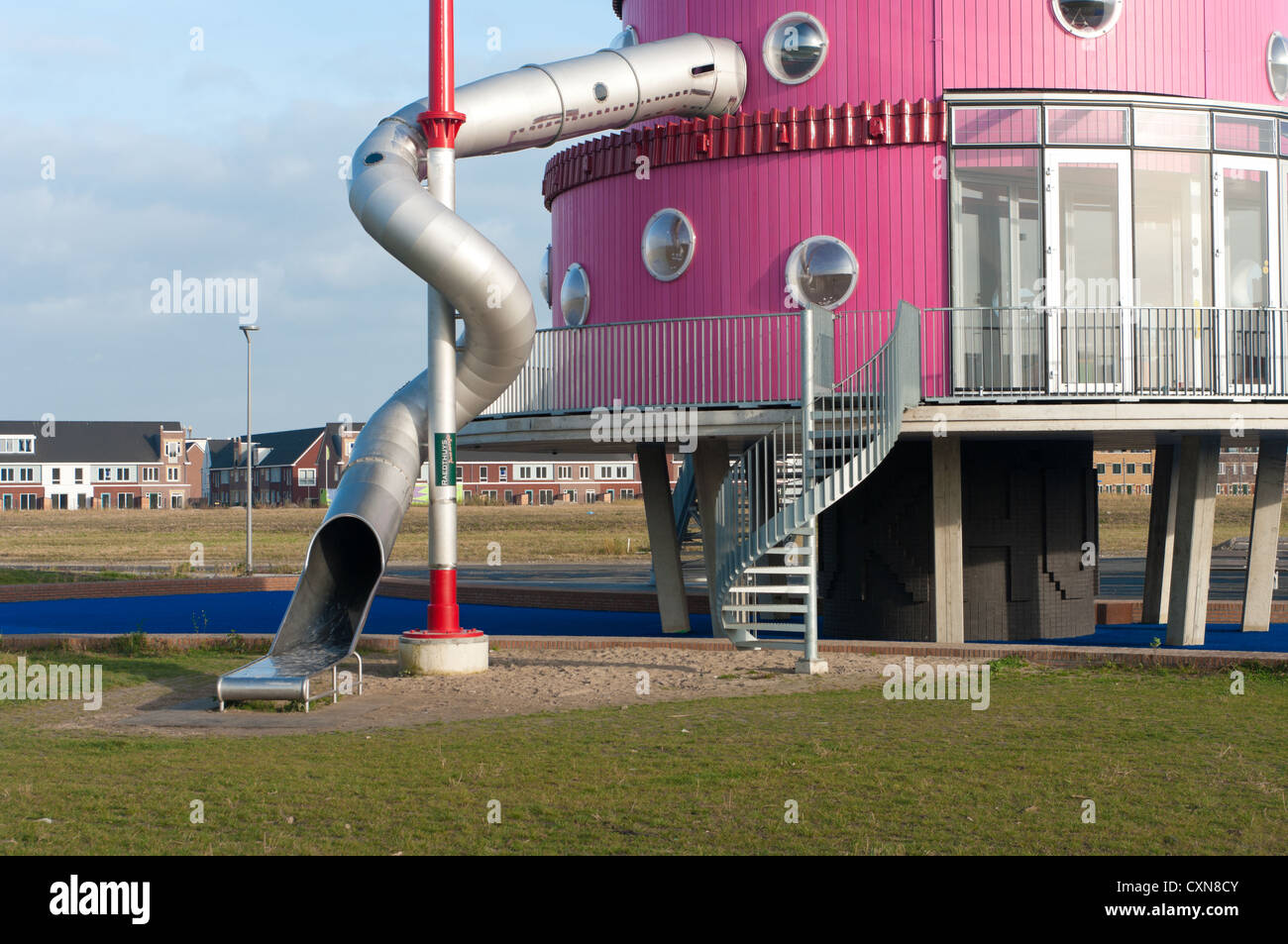 Un da bambini progettato play-house di Almere, Paesi Bassi. Si è aperto ufficialmente dalla principessa Maxima dei Paesi Bassi Foto Stock