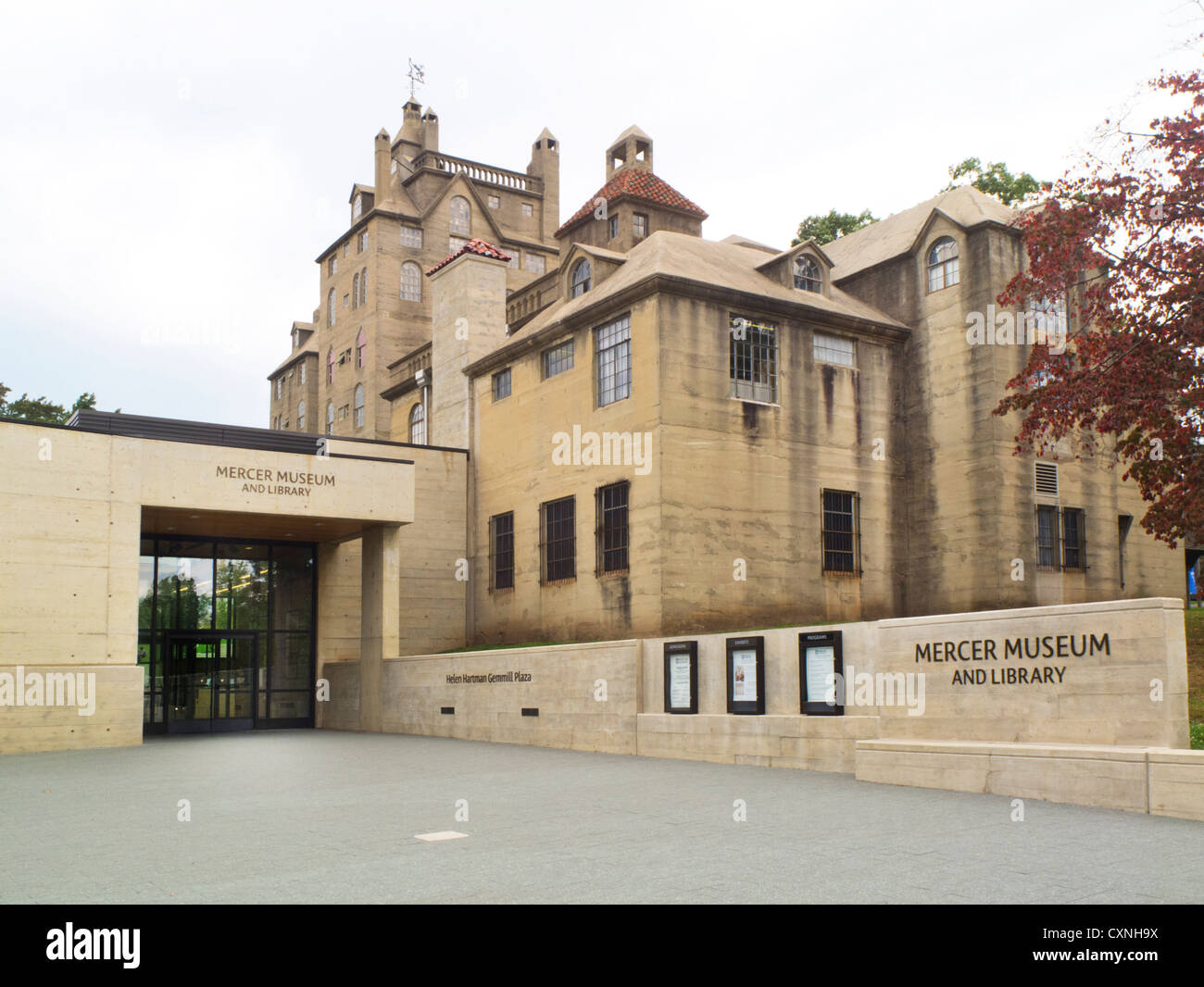 Il Mercer Museo e Biblioteca Doylestown PA Foto Stock