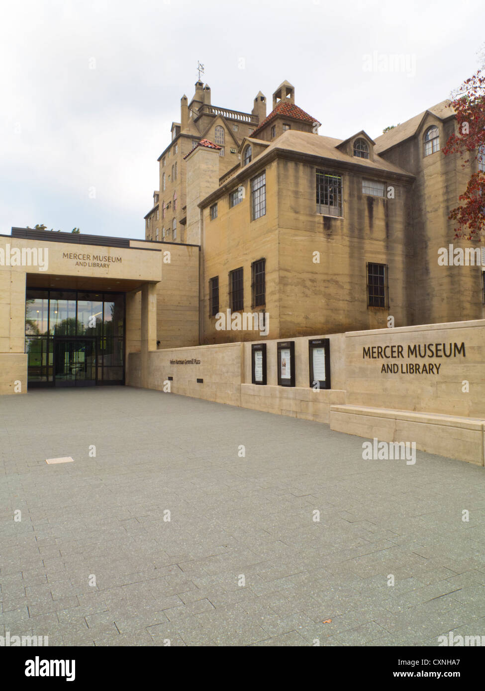 Il Mercer Museo e Biblioteca Doylestown PA Foto Stock