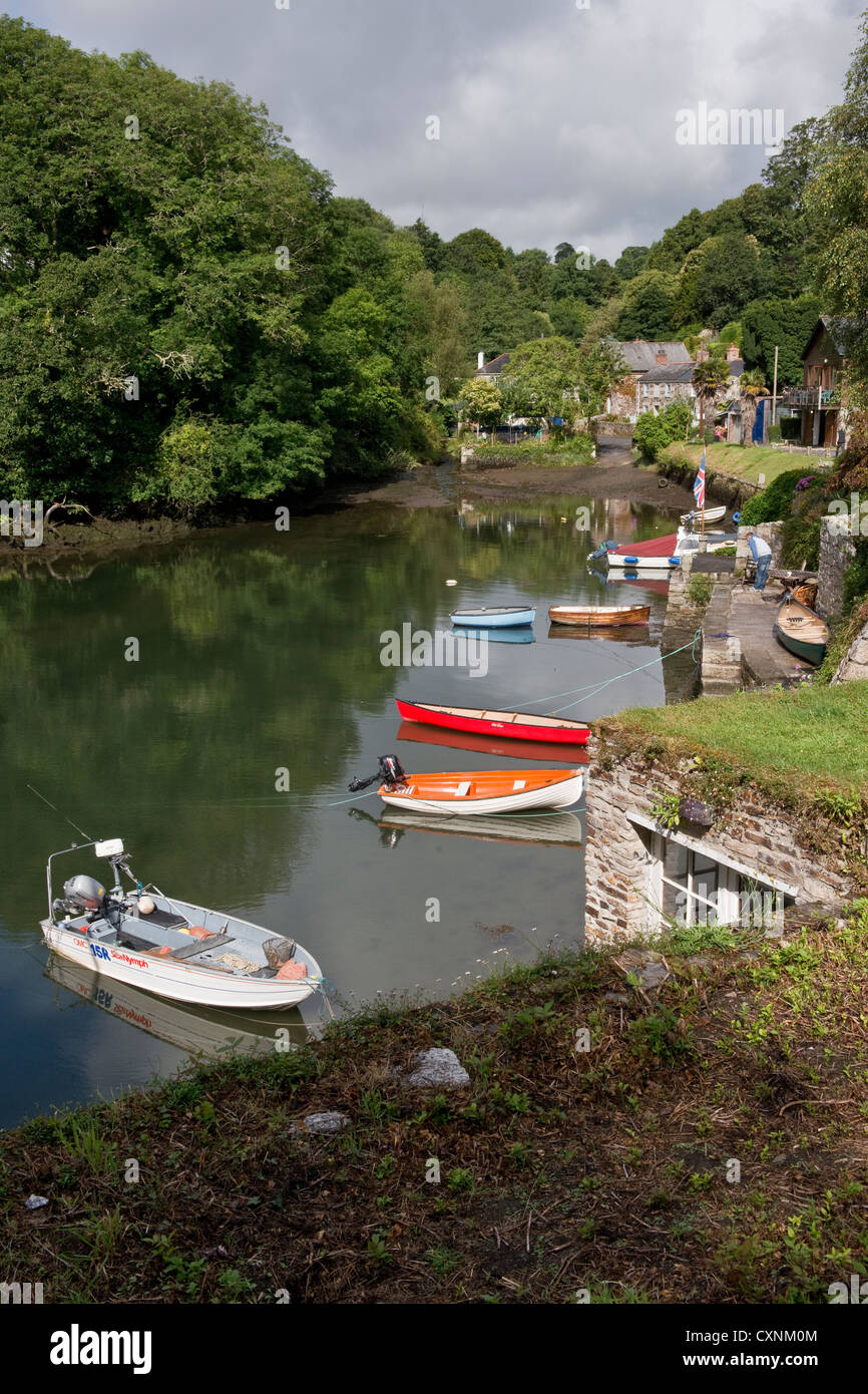 Villaggio di Port Navas in Cornwall, Regno Unito Foto Stock