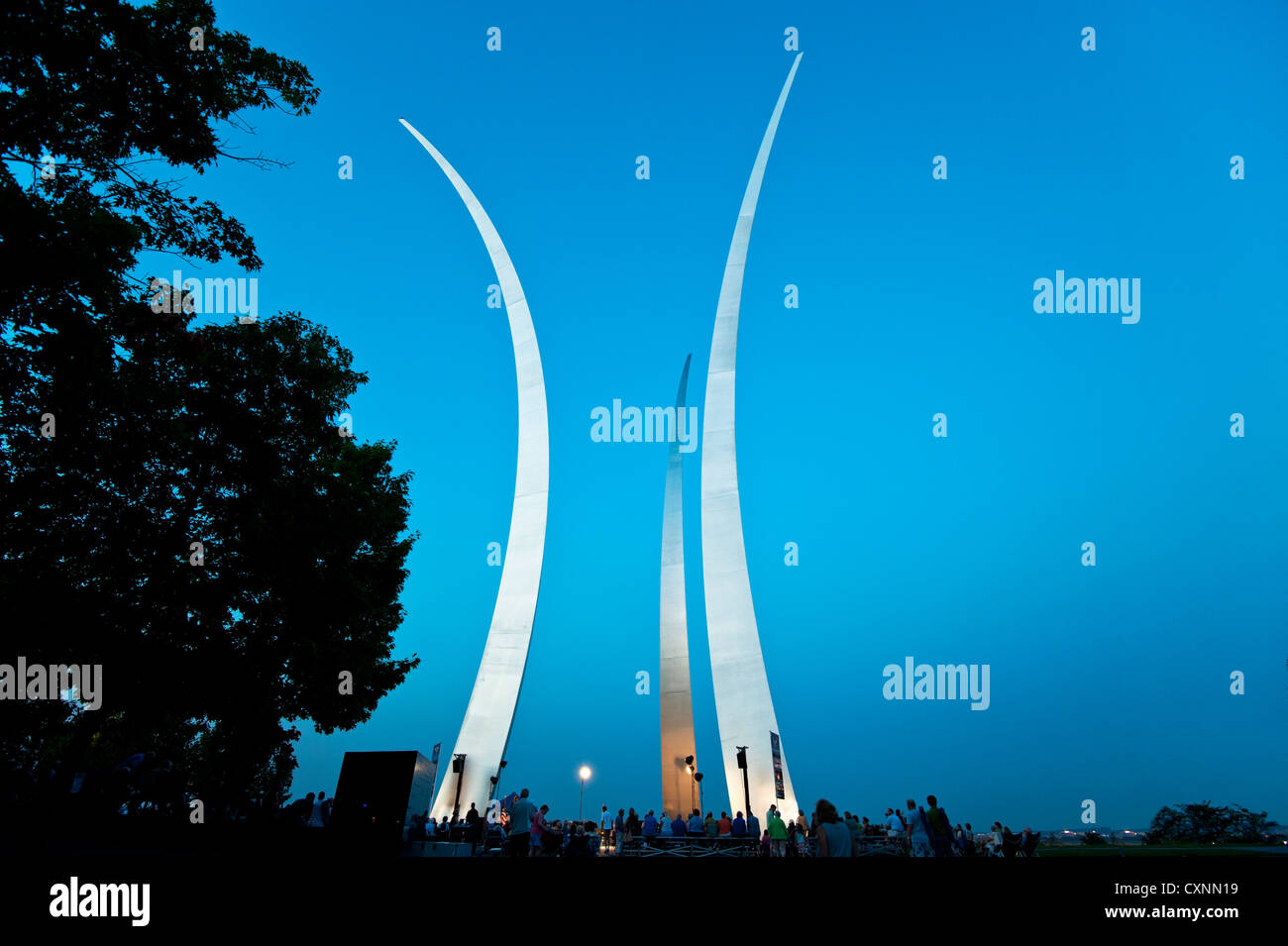 US Air Force Memorial ad Arlington in Virginia vicino a Washington DC. Foto Stock